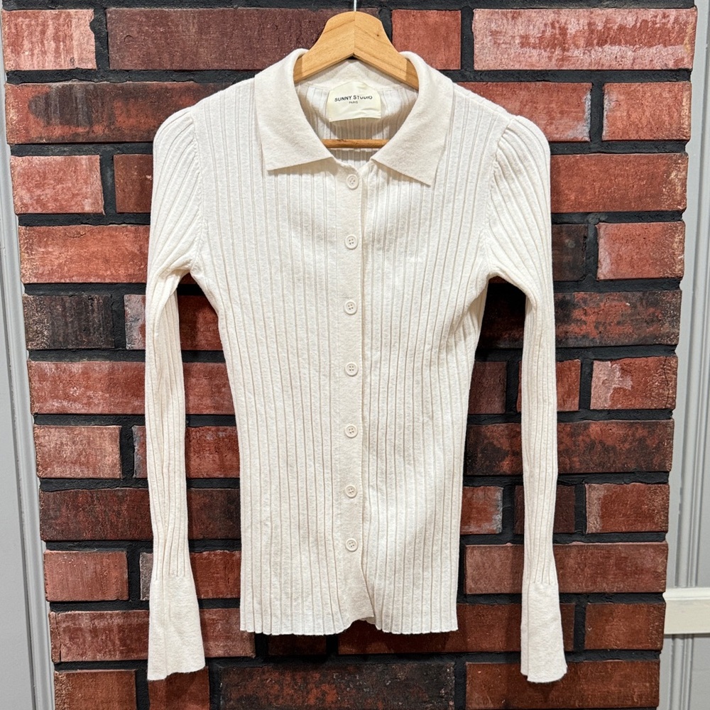Sonny Studio Paris Ribbed Button-Down to